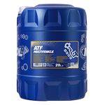 MANNOL 8218 ATF Multivehicle JWS 3309 JASO M315 Type 1A High-Viscosity Synthetic Transmission Fluid (ATF) for Automatic Gearboxes Imported from Germany (20L)