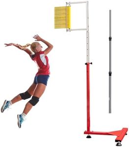 WUGCHDA 5.6-11.8 FT Jump Measurement Tester, Floor Mounted Vertical Jump Measuring Device, Vertical Jumping Measurement Tool for Volleyball Slam Dunk Jump Training Aid (Red Base)