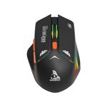 TAG Gamerz WM800 RGB Optical 2.4GHz Wireless Gaming Mouse | 1600 DPI | 6 Buttons | Rechargable Battery Port | Type-C Charging | 10m Range | Plug and Play for Desktop, Laptop, Mac & PC Gamers (Black)