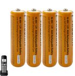 NI-MH AAA Rechargeable Battery for BT Cordless Landline House, 1.2V 550mah 4-Pack AAA rechargeable Batteries for Panasonic Gigaset Handsets