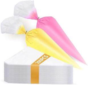 Volokitx 200 Pack 12 Inch Disposable Tipless Piping Bags for Royal Icing