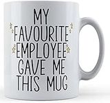 LBS4ALL My Favourite Employee Gave Me This- Boss Gift Mug Leaver Gift Secret Santa Funny