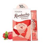TEAZEN Raspberry Kombucha Tea, Suga
