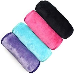 Makeup Remover Cloths 4 Count: Microfiber Reusable Fast Drying Washcloth, Face Towels for Women