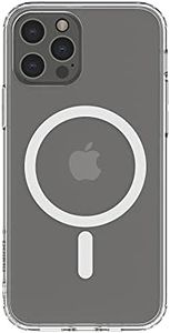 Belkin MagSafe Compatible iPhone 12 Pro Case (with Anti-Microbial Coating, Built in Magnets and Raised Edge Bumper for Camera Protection), Clear
