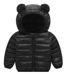 Happy Cherry Toddler Girls Black Coat Baby Boy Winter Jacket Lightweight Outerwear 2T 3T
