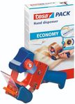 tesa Packing Tape Hand Dispenser Economy - Robust Dispenser for Parcel Tapes - Professional Quality - for Tapes up to 50 cm Wide