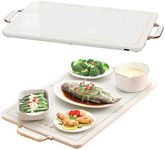 Electric Warming Tray, Warming Hot Plate Food Warmer, 3 Levels of Time and Temperature Adjustment, 120℃ Efficient Thermal Insulation, Rapid Heating in 1 Minute, for Buffets