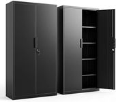 HOMOFFICE Tall Steel Garage Storage