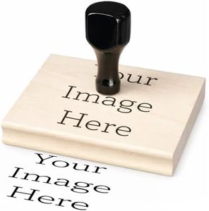 Large Custom Stamp, Custom Rubber Stamp - Wood 4x5, Personalized Logo
