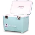 Engel UC13 13 Quart Leak-Proof, Air Tight, Drybox Cooler and Small Hard Shell Lunchbox for Men and Women in Seafoam