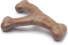 Benebone Puppy Wishbone Dog Chew Toy, Made in USA, Real Bacon Flavor, Small