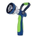 GREEN MOUNT New Patent Garden Hose Nozzle, Heavy Duty Water Nozzle, High Pressure Fireman Style Nozzle with Ergonomic Handle for Women and Children to Water Lawn and Garden
