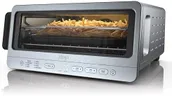 Ninja Air Fryer Toaster Oven Combo | 8-in-1 Functionality | Flip Up & Away for Storage Space | Air Fry Basket, Sheet Pan, Wire Rack & Removable Crumb Tray |1800 Watt | Stainless Steel | SP151