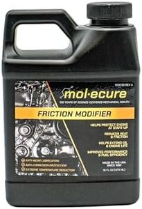 Molecure FM16 Friction Modifier Engine Lubricant – Oil Additive for Gas & Diesel Engines – Reduces Friction, Heat & Wear – Improves Startup Lubrication & Fuel Economy – 16 oz