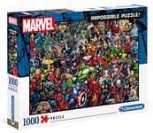 Clementoni 39411 Clementoni-39411-Impossible Puzzle-Marvel-1000 Pieces, Multi-Colour