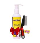 Pawwfect Flea & Tick Dog/Cat Shampoo with Free Flea Comb: Effective Pest Protection for Happy and Healthy Pets