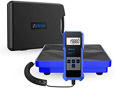 Xetron High Accuracy Precision Refrigerant Scale Charging Recovery HVAC【OZ LB KG】, Electronic Scale R134a R410a etc Digital Freon Scale 220Lbs