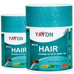 Yayon Hair Gummies with Biotin for Hair Growth | DHT blockers with Biotin | Vitamin C, Iron, Zinc for Strong & Healthy Hair with Amino acids | Biotin Gummies for Women & Men | 60 days | No Added Sugar