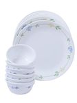 Corelle Secret Garden Glass 12Pcs Dinner Set, Multicolor