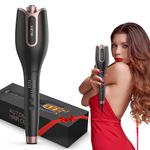 BUJIYI Hair Curler, Curling Wand, Curling Tongs, 4-Speed Adjustable Temperature, Fast Heating Hair Curlers for Long Hair