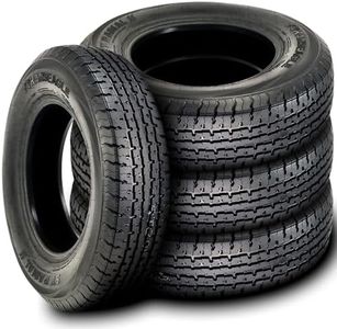 Set of 4 (FOUR) Transeagle ST Radial II Premium Trailer Radial Tires-ST205/75R15 205/75/15 205/75-15 107/102L Load Range D LRD 8-Ply BSW Black Side Wall