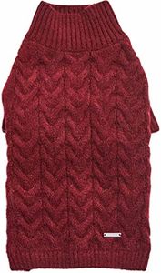 Blueberry Pet Dog Sweater - Award Winning Brand Dog Christmas Sweater, Super-Soft Yarn, Improved Design, Lightweight & Warm, Ideal for Small Dogs, Back Length 22", Chest Girth 30.25"-33"