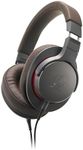 Audio Technica ATH-MSR7GM Over-Ear High-Resolution Headphones - 45 mm True Motion Drivers - Memory Foam Ear Pads - Lightweight Portable Design - Includes Protective Travel Pouch (Gun Metal)