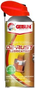 Getsun De-Rust Lubricating Spray 450ml - Professional Penetrating Oil & Rust Remover - Fast-Acting Liquid Lubricant for Seized Bolts, Hinges & Industrial Machinery