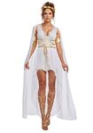 Dreamgirl Adult Womens Venus Greek Goddess Costume, Halloween Costume, White, X-Large