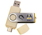 Linux Kali Operating System Install Bootable Boot Recovery Live USB Flash Thumb Drive- Ethical Hacking and More USB-C Compatible