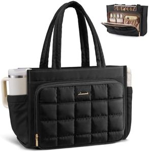 LOVEVOOK Teacher Tote Bag for Women Work Laptop Purse With Large Cup Holder