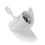 VIF Jason Marine 13 1/4x17-K Aluminum Boat Propeller for Yamaha Outboard Motos 60/70/75/80/85/90/115/130HP,OEM Parts No.6E5-45945-01-EL,15 Tooth, Rh