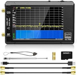 PFCTART Upgraded 4.0 Inch TinySA Ultra Spectrum Analyzer, 100kHz-5.3GHz Handheld Frequency Analyzer with 32GB SD Card, 2 in1 Signal Generator 100kHz to 800MHz MF/HF/VHF UHF Input