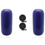 Extreme Max 3006.8507.2 BoatTector HTM Inflatable Fender Value 2-Pack - 10" x 27", Cobalt Blue