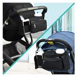 Universal Stroller Organizer with insulated Cup Holder,Phone Bag & Shoulder Strap is Detachable,Fits for Like Uppababy,Baby Jogger,Umbrella and Pet Strollers