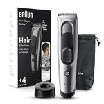 Braun Hair Clippers for Men, Series 7 7390, Hair Clip from Home with 17 Length/Recall Setting, Incl. Memory SafetyLock, Ultra-Sharp Blades, 2 Combs, Stand, Pouch, Washable