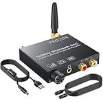 PROZOR Bluetooth DAC Converter 192kHz with Volume Control Digital Optical Coaxial to Audio RCA 3.5mm Adapter DAC Bluetooth Receiver Digital Audio to Analog Converter for HDTV Blue Ray DVD TV