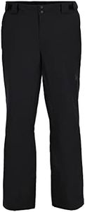 Spyder Men's Traction Insulated Ski Pant, Black Black, Large