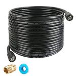 Chavor 50 FT X 1/4 Inch Pressure Washer Hose, Replacement Power Washer Hose for Most Brands, M22 14mm or M22 15mm, 3600 PSI