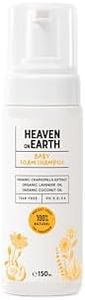 Heaven on Earth Baby Foam Shampoo100% Natural Formula with Organic Ingredients, Tear-Free, Gentle & Calming, 5 fl oz