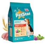 Mankind PetStar Adult Dry Dog Food | 3kg | Chicken Flavour | Clinically Tested | Power of 20+ Ingredients