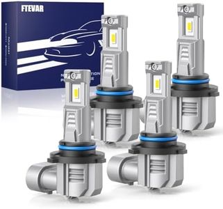 FTEVAR 9005 9006 Combo Bulbs,9005 9006 Fog Light, 30000LM 6500K Super Bright, Fanless Mini Size, Pack of 4