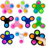 SCIONE 10 Pack Party Favors for Kids 4 8 12, Fidget Spinners Birthday Return Gift, Halloween Goodie Bags Stuffer Fillers for Classroom Treasure Box Prize Boys Girls