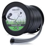 Hipa 5 Pound 095 Round Trimmer Line Heavy Duty 2.4 mm/.095" for Echo Weedater SRM225 SRM210 SRM230 Sthil FS38 FS55R FS80 FS85 Husquavarna 128ld 223l Troybilt TB22 Brushcutter Electric String Trimmers