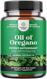 Vegan Wild Oregano Oil Softgels - Super Concentrated Oil of Oregano Softgels with 3000mg Herbal Equivalent and Min 70% Carvacrol for Gut Heart Detox and Immune Support - Vegan & Non-GMO (120ct)