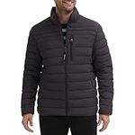 Calvin Klein Men's Lightweight Water Resistant Packable Down Puffer Jacket (Standard and Big & Tall), Iron, Large