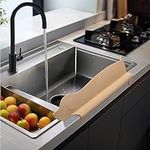 Navaris Kitchen Sink Splash Guard - Cute Silicone Dog Sink Protector for Kitchens Bath Bathroom - Stop Water Splatter Splashback, Splashes, Splash Back - Yellow