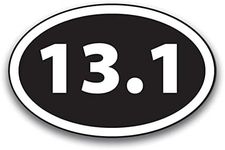 Magnet Me Up 13.1 Half Marathon Oval Magnet Decal, 4x6 Inches Heavy Duty Automotive Magnet