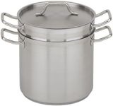 Royal Industries Double Boiler with Lid, 20 qt, 11.8" x 11.4" HT, Stainless Steel, Commercial Grade - NSF Certified